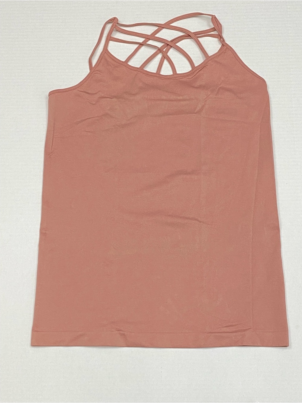 Yelete Plus One Size (US 12-18) Camisole Tank Strappy Criss Cross Seamless NWOT